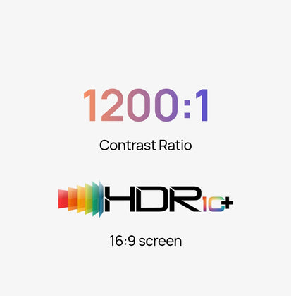 1200:1 Contrast • HDR