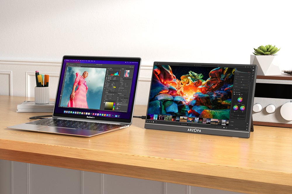 Portable monitor for laptop
