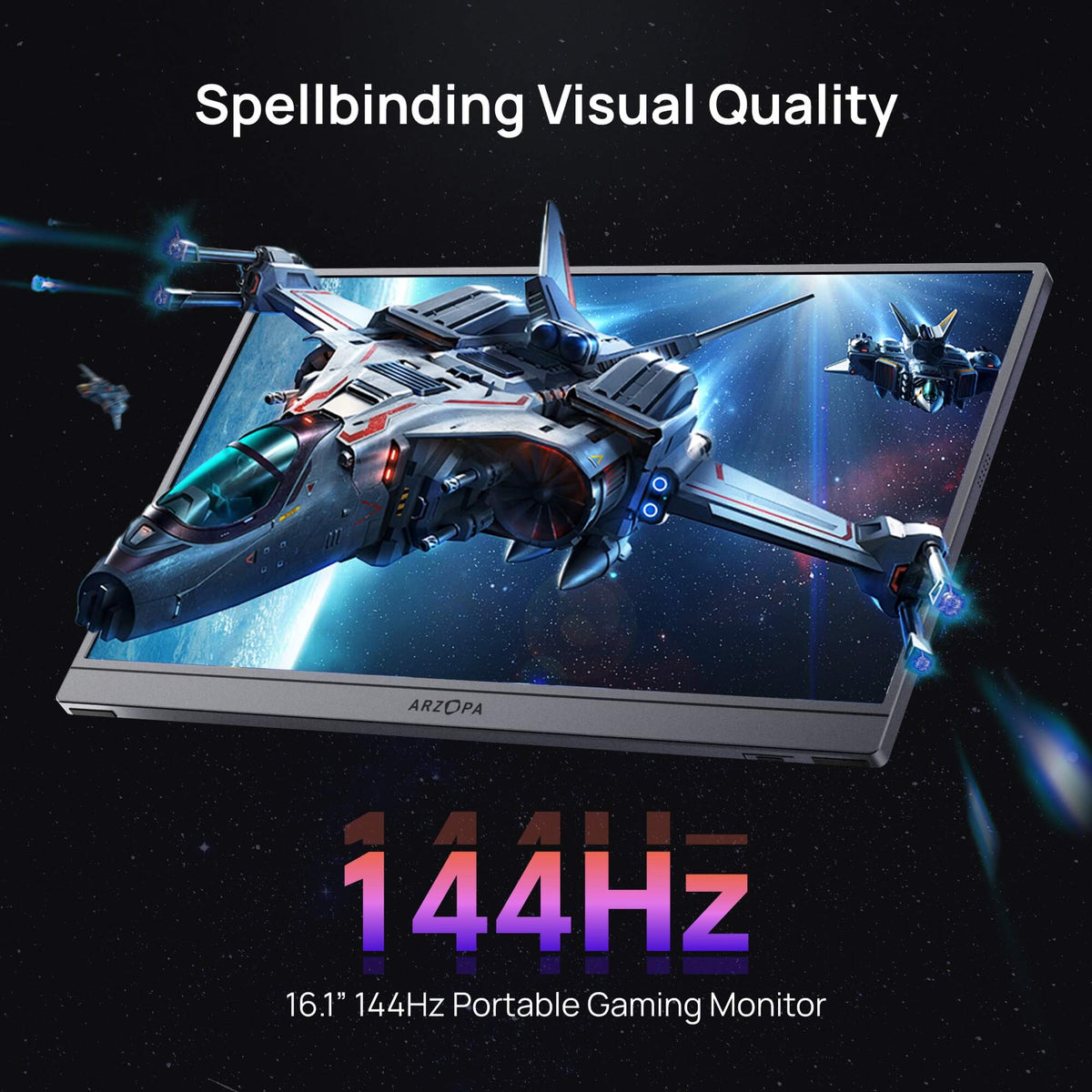Arzopa Z1FC Grey 16.1" 144Hz FHD 100%sRGB Portable Monitor