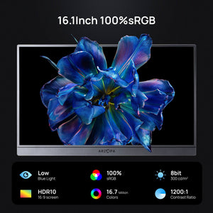 Arzopa Z1FC Grey 16.1" 144Hz FHD 100%sRGB Portable Monitor