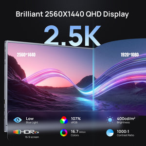 Arzopa Z3FC 16,1" 2,5K 180Hz Draagbare Gaming Monitor FreeSync