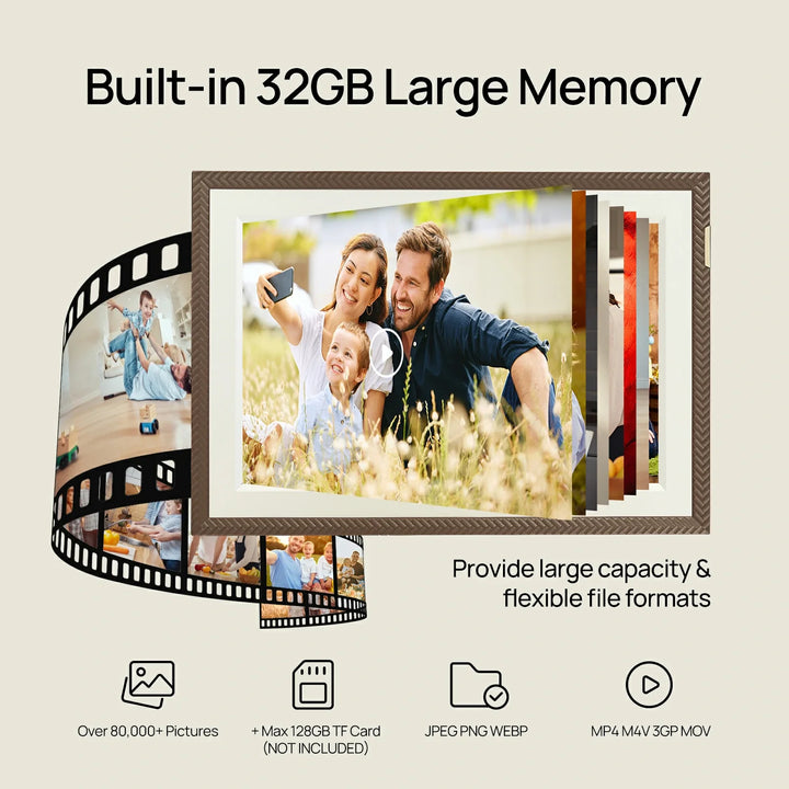 ARZOPA Cornice Digitale WiFi 10,1 Pollici IPS Schermo Touch Cornice ARZOPA Cornice Digitale WiFi 10,1 Pollici IPS Schermo Touch Cornice