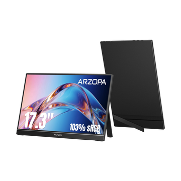 Arzopa A1M | 17.3' 1080p FHD Large IPS Portable Monitor for Work