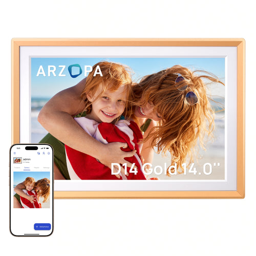 ARZOPA WiFi 14" FHD IPS Touch Screen Digital Picture Frame