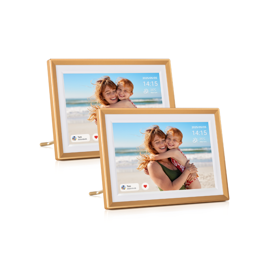 Arzopa D10 Champagnergold | 10,1" Digitaler Bilderrahmen