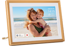 Arzopa D10 Champagne Gold Digital Photo Frame