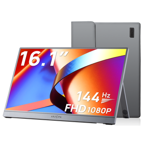 Arzopa Z1FC Grey Portable Monitor 144Hz | 16.1" with Sleeve Bag
