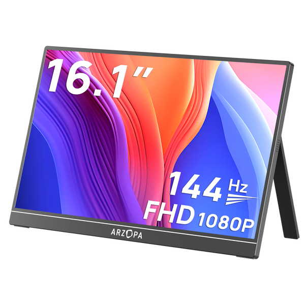 Arzopa Z1FC 144Hz Tragbarer Gaming-Monitor | 16,1" Bildschirm 