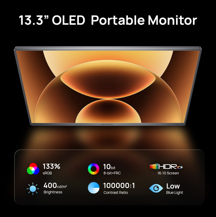 Arzopa A3C Pro 13.3" FHD OLED Portable Monitor - Arzopa