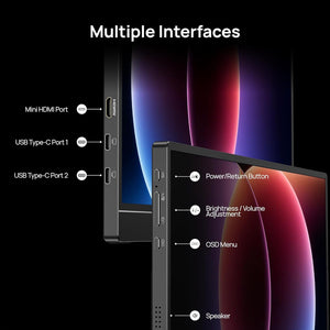 Arzopa Z1FC Black 16.1" 144Hz FHD 100%sRGB Portable Monitor