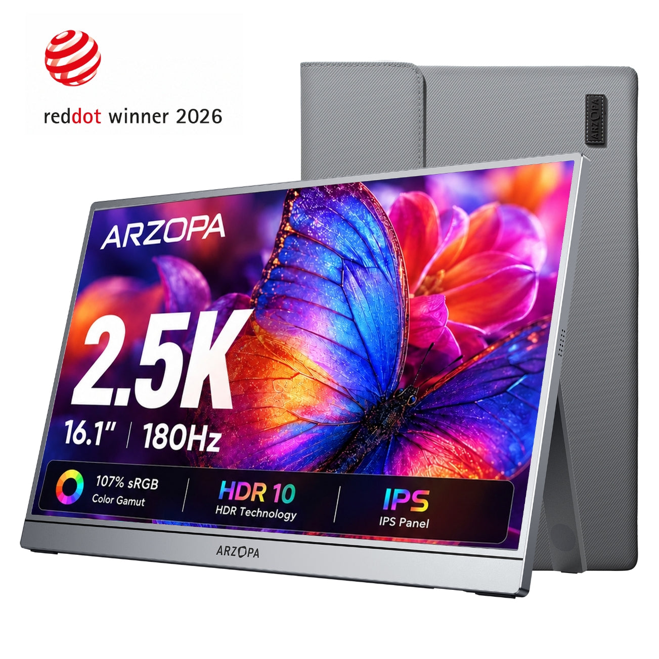 Arzopa Z3FC 16.1" 2.5K 180Hz Portable Gaming Monitor FreeSync - ARZOPA/EU