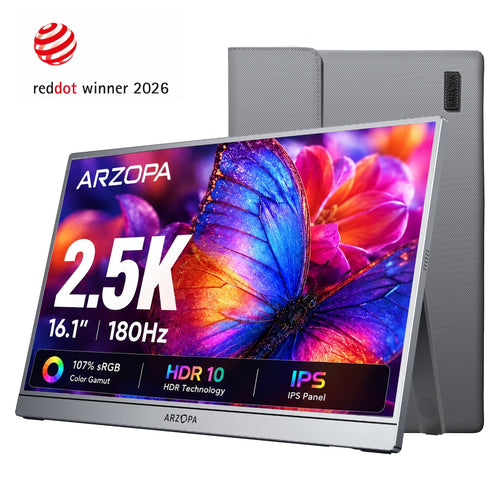 Arzopa Z3FC 16.1" 2.5K 180Hz Portable Gaming Monitor FreeSync - ARZOPA/EU