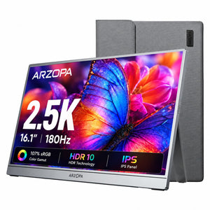 Arzopa Z3FC 16,1" 2,5K 180Hz Tragbarer Gaming-Monitor FreeSync