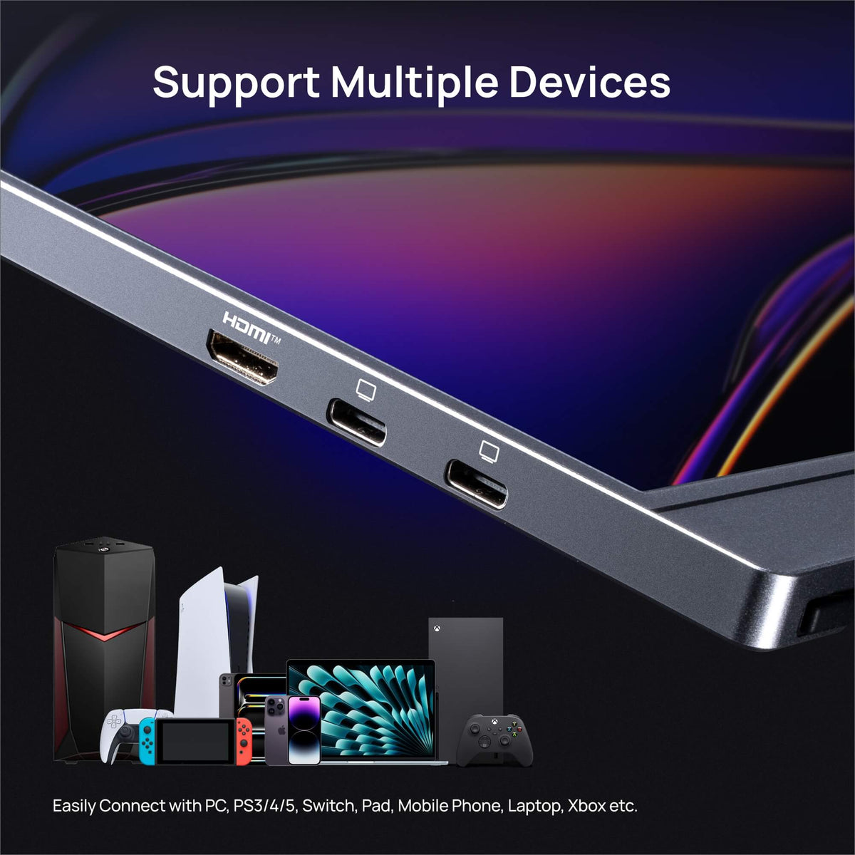 Arzopa Z1FC Grey 16.1" 144Hz FHD 100%sRGB Portable Monitor